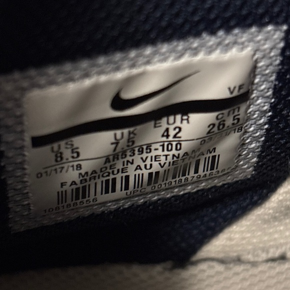 Nike Air Force 1 High Top Nautical Redux Blue Red & White Men’s Size 8.5 - Picture 7 of 7